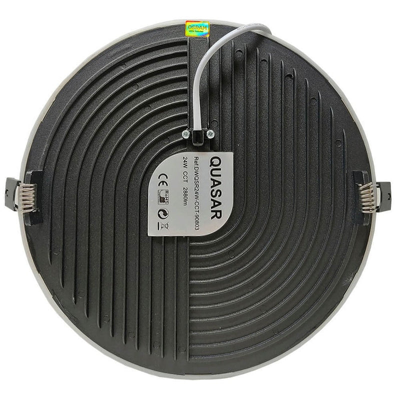24W Frameless QUASAR LED Downlight with OSRAM Chip 3 CCT - LED ceiling lighting