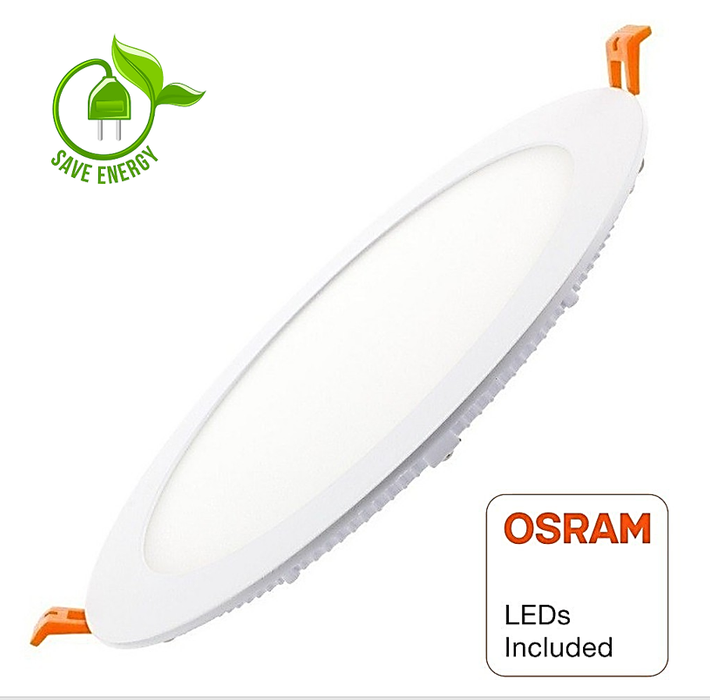 24W Round slim panel LED Downlight with OSRAM Chip 3000K - LED Downlight - Ledex Lighting UK