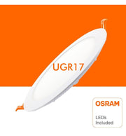 24W Slim Circular Recessed LED Downlight OSRAM Chip 4000K Cut-out 205mm - Ceiling Light Fixtures - Downlights