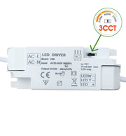 24W Slim Circular Recessed LED Downlight with OSRAM Chip 3 CCT - Ceiling Light Fixtures - Panels
