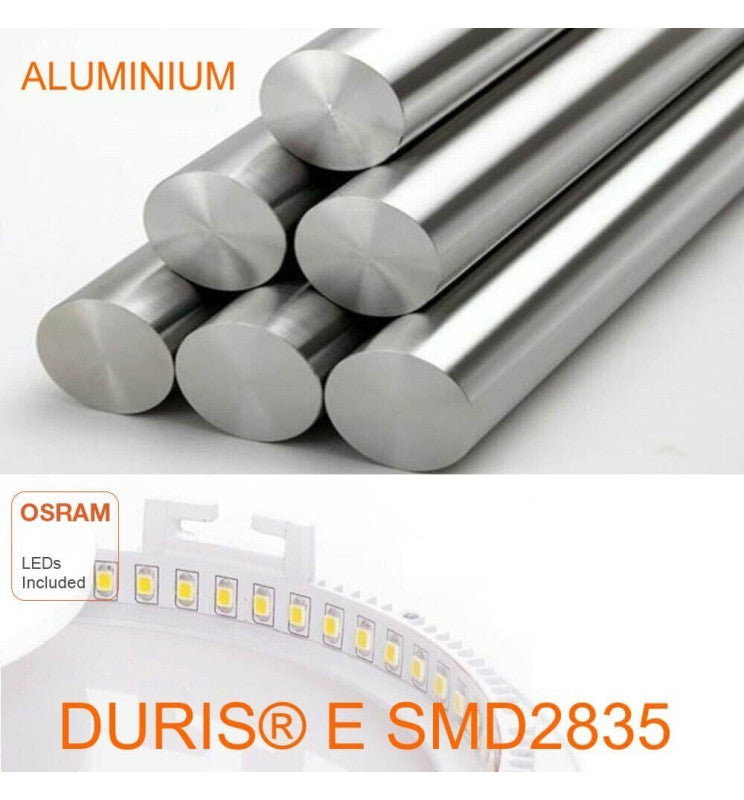 24W Slim Circular Recessed LED Downlight OSRAM Chip 4000K Cut-out 205mm