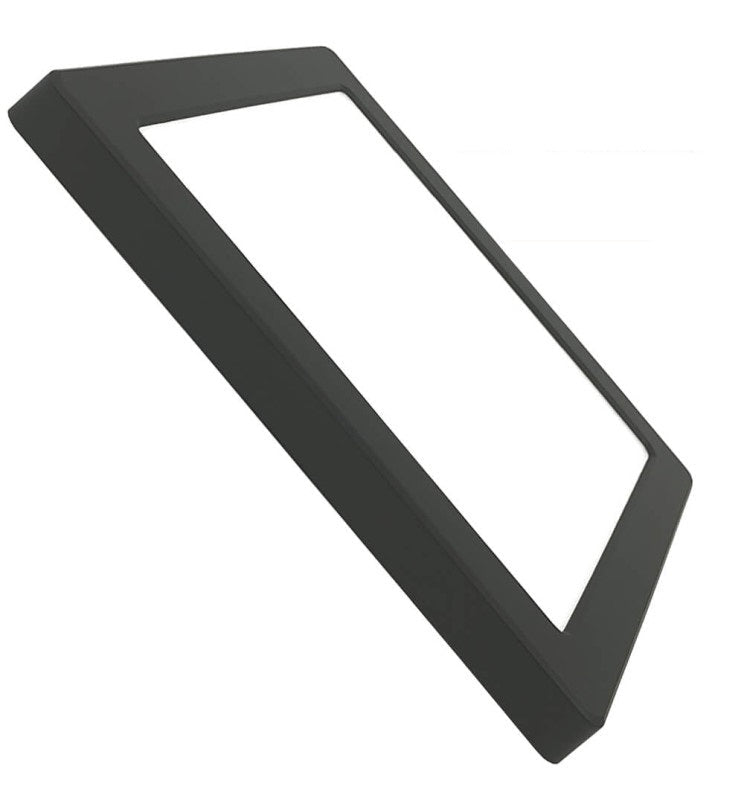 24W Square MOSS LED Ceiling Light in Black 3 CCT with Adjustable Cut-Out - Ceiling Light Fixtures - Downlights