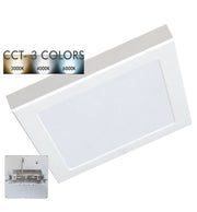 24W Square MOSS LED Ceiling Light in White 3 CCT with Adjustable Cut-Out - Ceiling Light Fixtures - Downlights