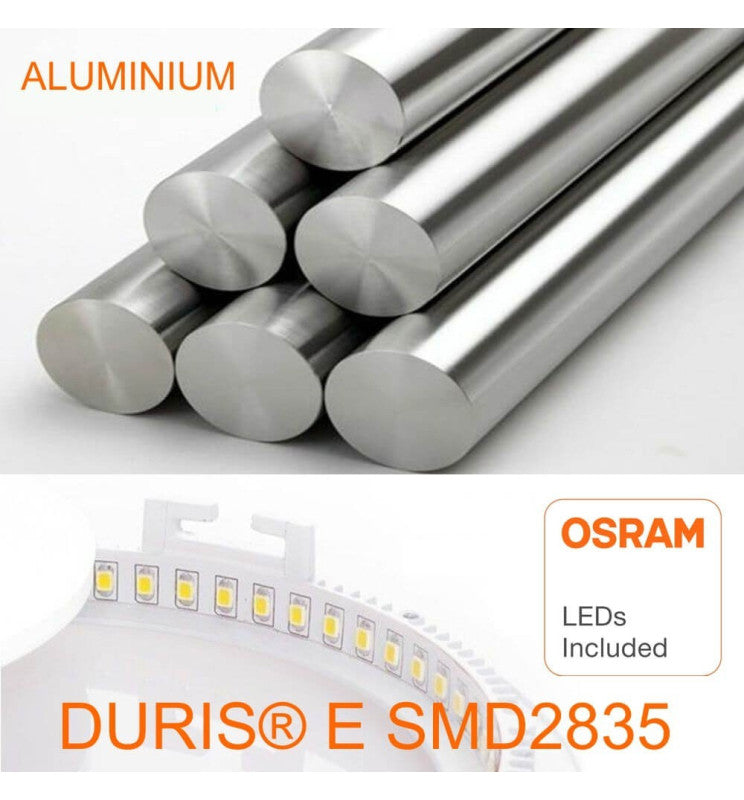 24W Square Slim LED Panel 4CCT OSRAM Chip IP20 Cut-out 205mm