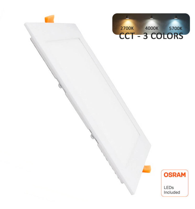 24W Square Slim LED Panel 4CCT OSRAM Chip IP20 Cut-out 205mm