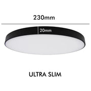 24W Surface Mounted NARVIK LED Ceiling Light Black 4000K - Ceiling Light Fixtures - Downlights