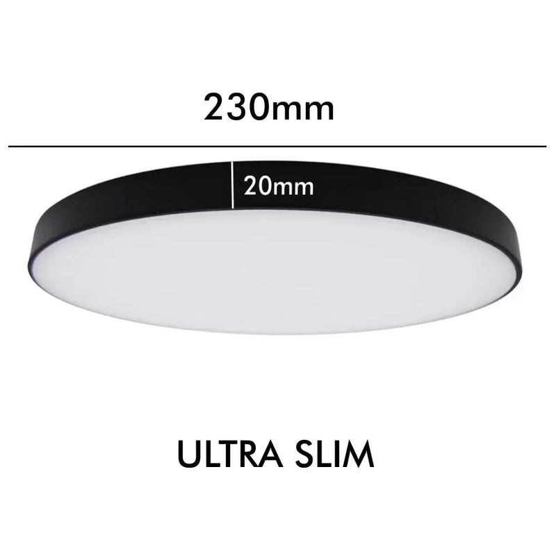 24W Surface Mounted NARVIK LED Ceiling Light Black 4000K - Ceiling Light Fixtures - Downlights