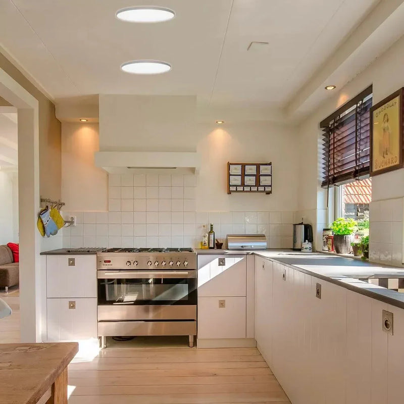 24W Surface Mounted NARVIK LED Ceiling Light Silver 3000K - Ceiling Light Fixtures - Downlights