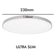 24W Surface Mounted NARVIK LED Ceiling Light Silver 3000K - Ceiling Light Fixtures - Downlights