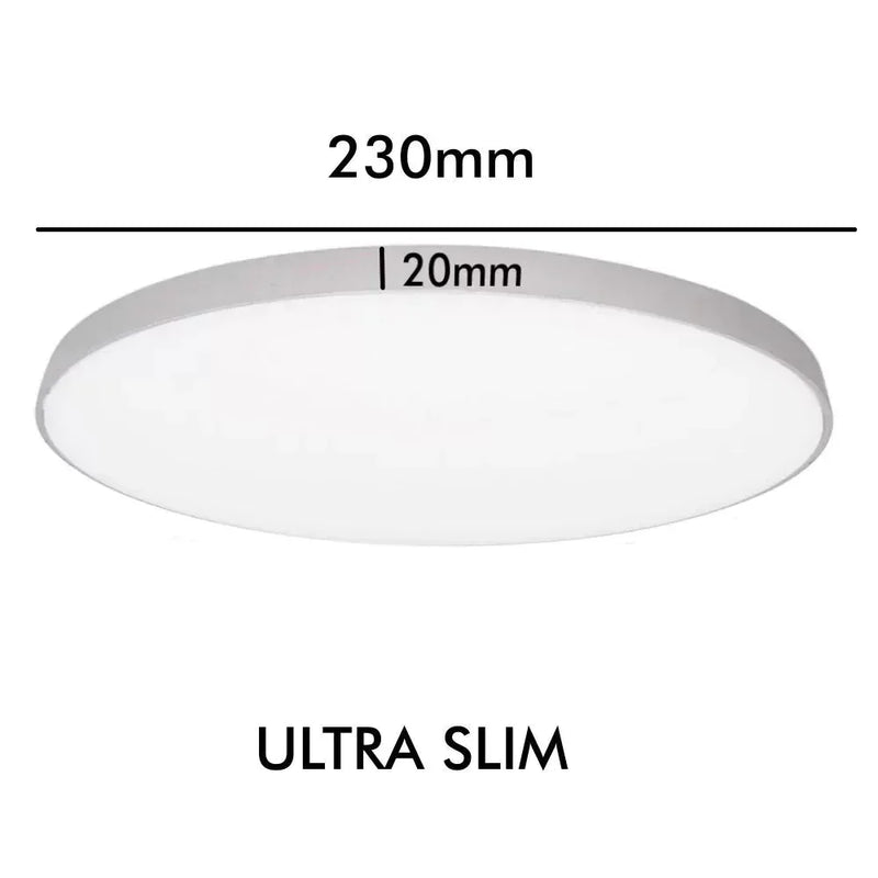 24W Surface Mounted NARVIK LED Ceiling Light Silver 4000K - Ceiling Light Fixtures - Downlights