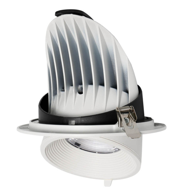 25W Adjustable Recessed LED Spotlight with Philips Driver CCT CRI92 - Flood & Spot Lights - Downlights