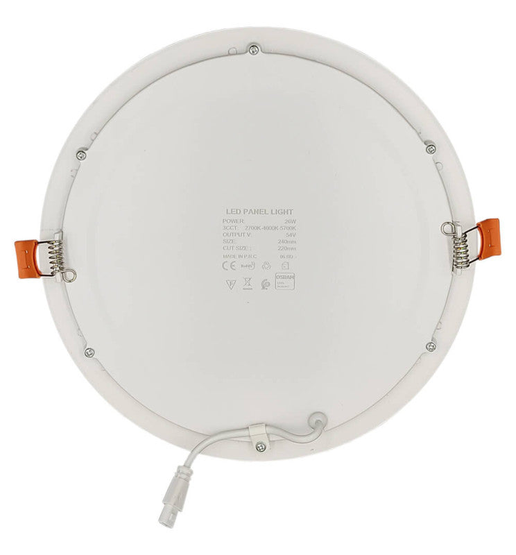 26W Slim LED Downlight with OSRAM Chip 3 CCT Cut-out 220mm - Ceiling Light Fixtures - Panels