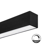 Dimmable MUNICH MINI LED Batten Light in Black 0.44m 0.94m 1.44m 1.94m - Ceiling Light Fixtures - Battens