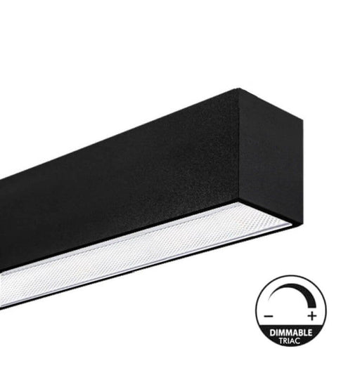 Dimmable MUNICH MINI LED Batten Light in Black 0.44m 0.94m 1.44m 1.94m - LED Batten