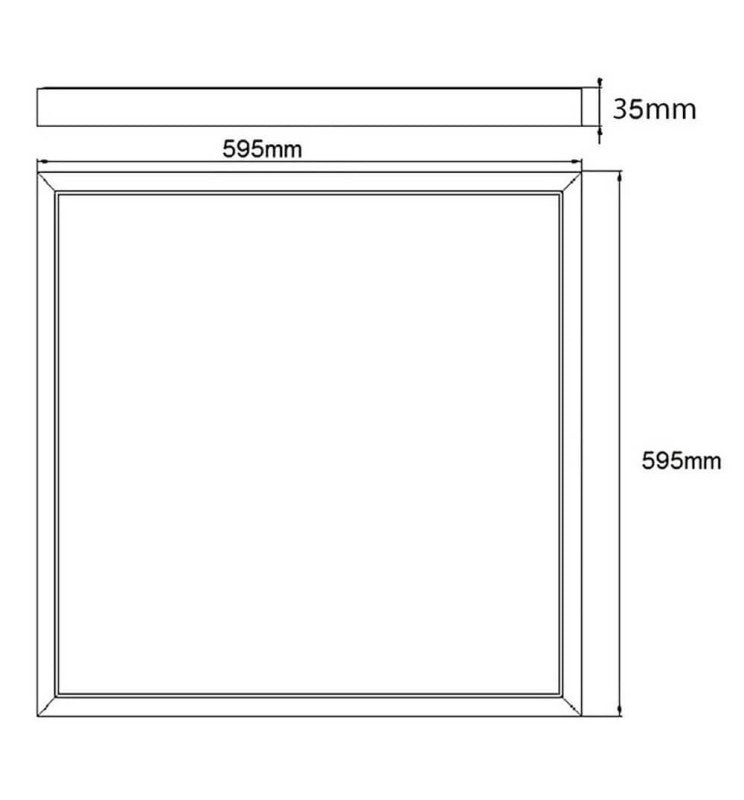 28W ARCTIC GLOW PRO High Efficiency LED Panel 60x60cm 4000K - Ceiling Light Fixtures - Panels