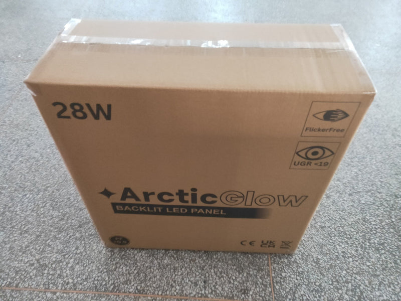 28W ARCTIC GLOW PRO High Efficiency LED Panel 60x60cm 5700K - Ceiling Light Fixtures - Panels