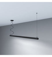 Dimmable MUNICH MINI LED Pendant Light in Black 0.44m 0.94m 1.44m 1.94m - Lighting - Linear Lights