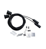 Dimmable MUNICH MINI LED Pendant Light in Black 0.44m 0.94m 1.44m 1.94m - Lighting - Linear Lights