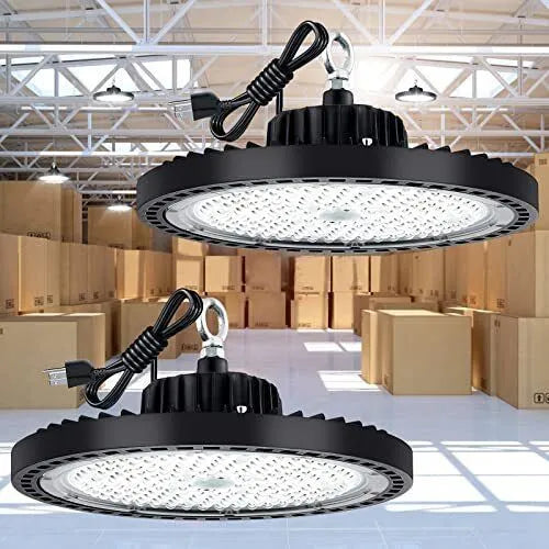 4PCS 100/200W UFO LED High Bay Aluminum IP65 Waterproof For Gymnasium Warehouse Workshop Garage 4PCS 100/200W UFO LED High Bay Aluminum IP65 Waterproof For Gymnasium Warehouse Workshop Garage