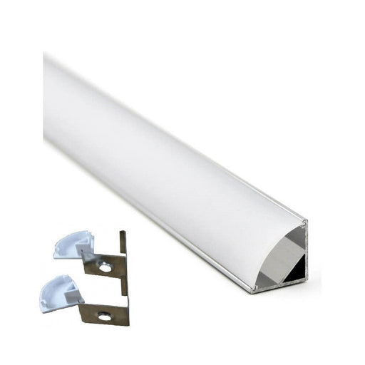 2m Aluminium Angular profile for LED Stripe - LED Accessories - Ledex Lighting UK