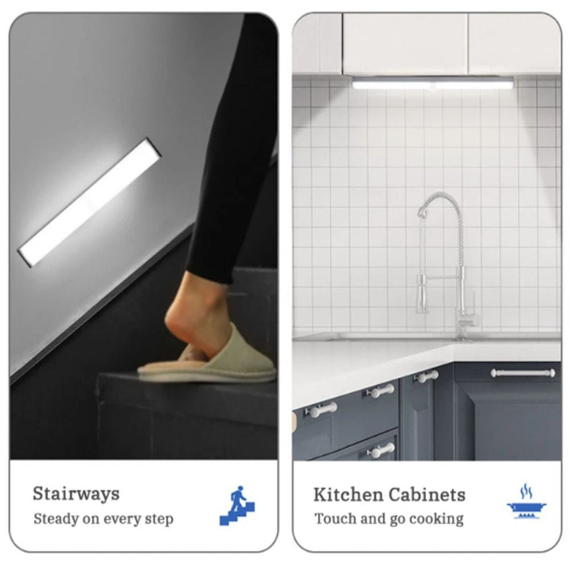 2W Magnetic Rechargeable LED Light 30cm with Motion Sensor 6000K - LED Wall lighting