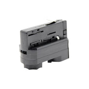 Connector for 3 Phase Rail Adapter Track Lights in Black - LED Accessories