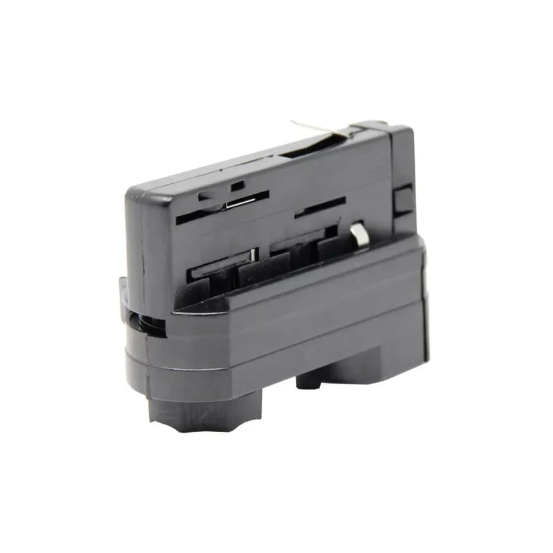 Connector for 3 Phase Rail Adapter Track Lights in Black - LED Accessories