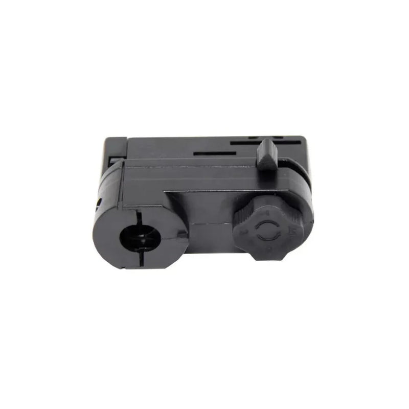 Connector for 3 Phase Rail Adapter Track Lights in Black - LED Accessories