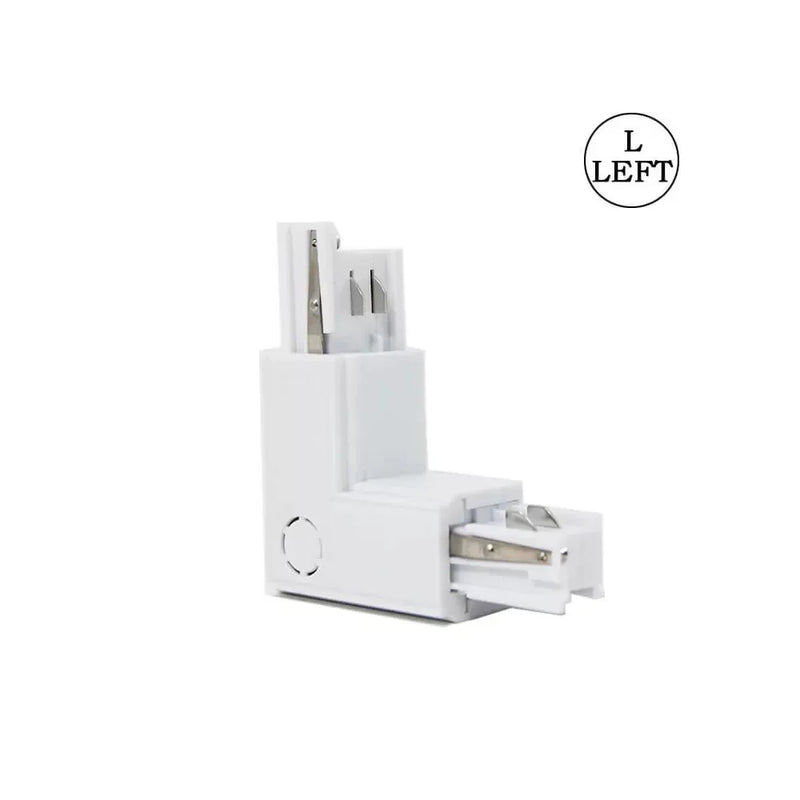 3 PHASE LEFT L rail union White - Track Lighting Accessories - Accessories