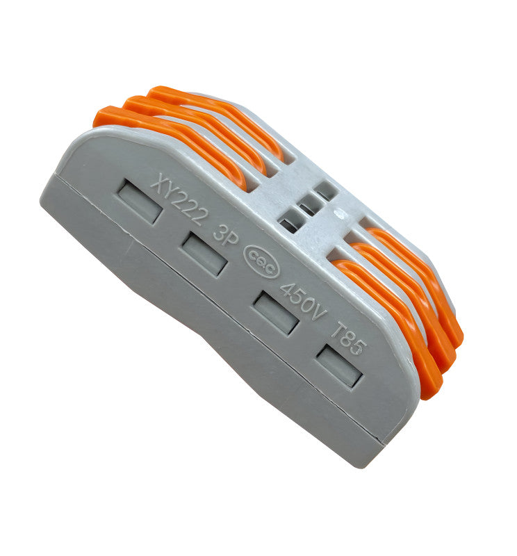 3 Way Lever Wire Connector 3 Inputs - 3 Outputs