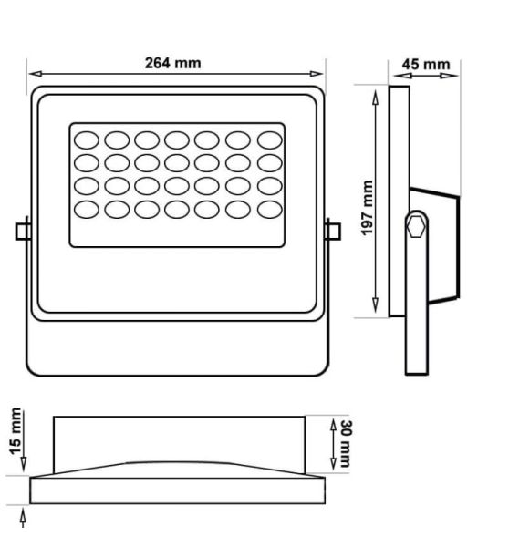 300W Solar AVANT LED Floodlight with LUMILEDS Chip 5700K