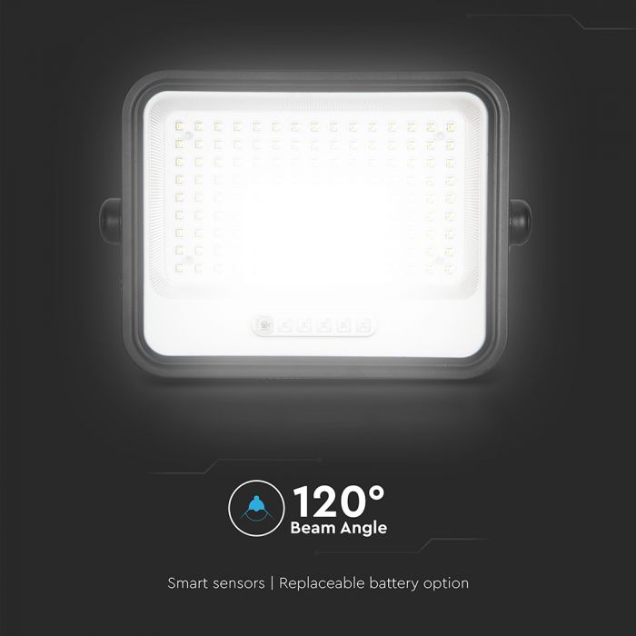 300W LED Solar Floodlight with Battery Indicator 7CCT IP65