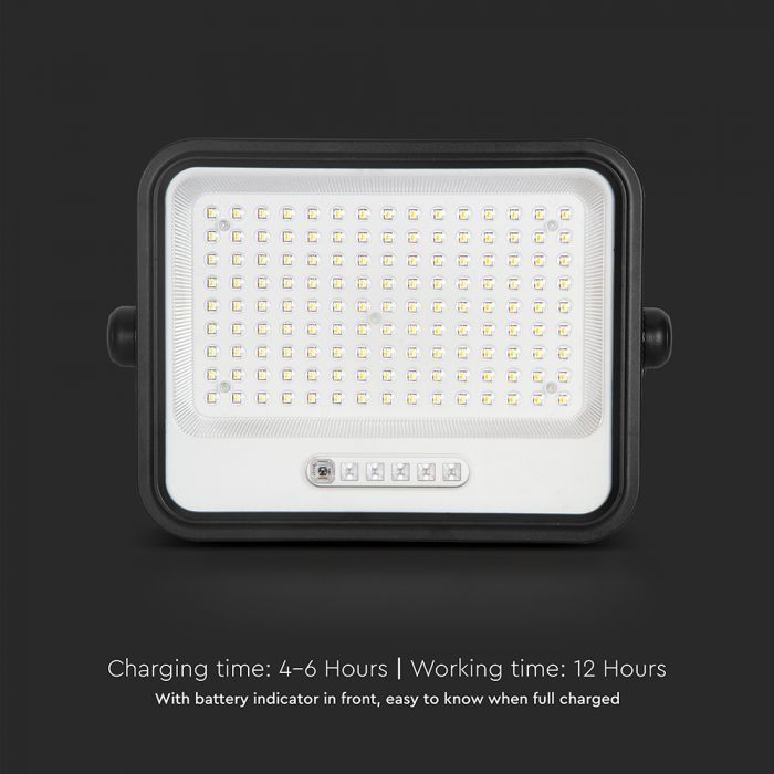 300W LED Solar Floodlight with Battery Indicator 7CCT IP65