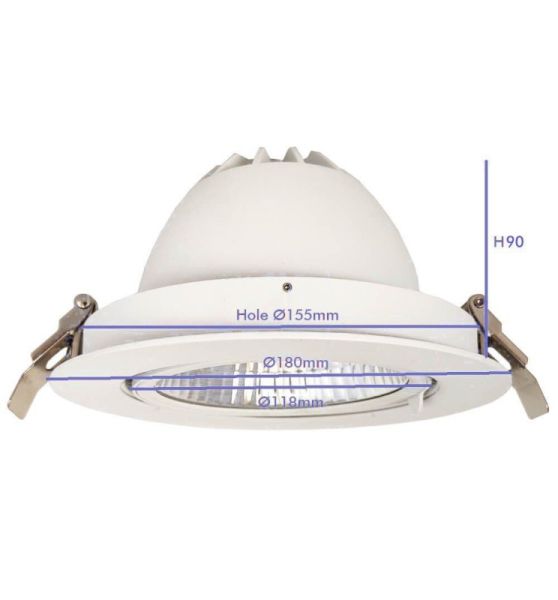 30W HAMBURG Adjustable Round Spotlight - CCT