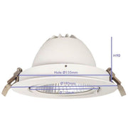 30W Adjustable HAMBURG LED Spotlight with PHILIPS Driver 3 CCT - Flood & Spot Lights - Downlights