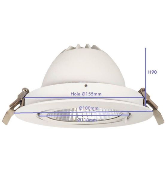 30W Adjustable HAMBURG LED Spotlight with PHILIPS Driver 3 CCT - Flood & Spot Lights - Downlights