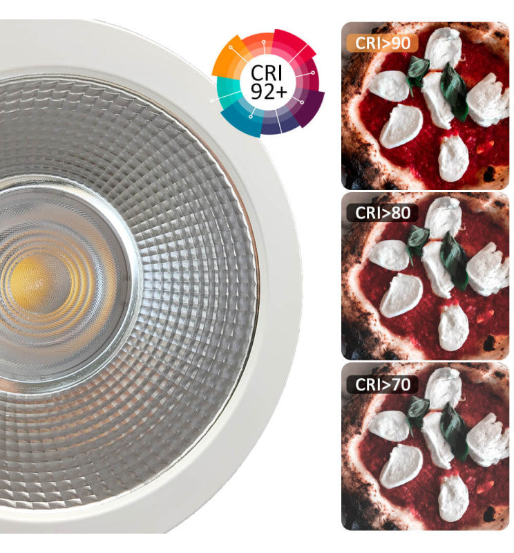 30W Circular LED Downlight GXtronic CRI + 92 Cut-out Ø145mm 3CCT IP65 - Ceiling Light Fixtures - Downlights