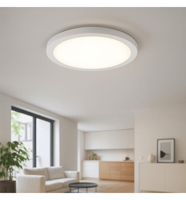 30W LED Ceiling Surface Light Round UGR19 140Lm/W CRI92 4CCT - Ceiling Light Fixtures - Bulkheads