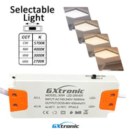 30W LED Ceiling Surface Light Square UGR19 140Lm/W CRI92 4CCT - Ceiling Light Fixtures - Panels