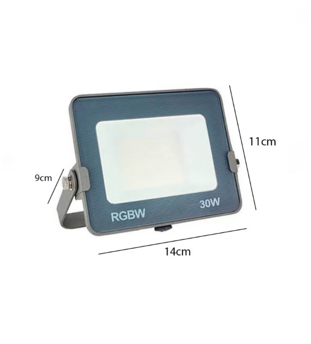 30W LED Floodlight with OSRAM Chips RGB+W - LED Floodlight