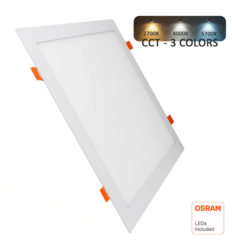 30W Slim Square LED Downlight with OSRAM Chip 3 CCT - LED Downlight