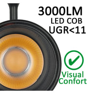 30W LED Track Light PARIS Black Single-Phase with Bridgelux Chip UGR11 24º - Track Lighting Fixtures - Track Lighting