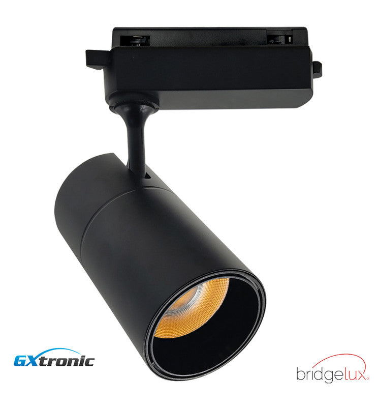 30W LED Track Light PARIS Black Single-Phase with Bridgelux Chip UGR11 24º - Track Lighting Fixtures - Track Lighting