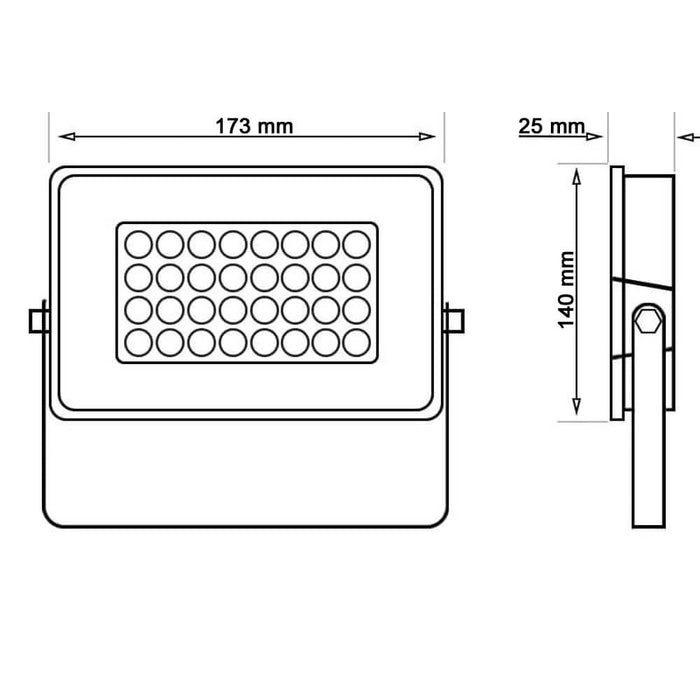 30W NEW AVANT LED Floodlight with OSRAM Chip 5700K - LED Floodlight