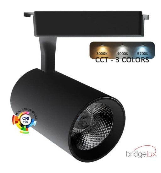 30W Single Phase PARMA LED Spotlight Black 3 CCT - Track Lighting - Track Lighting