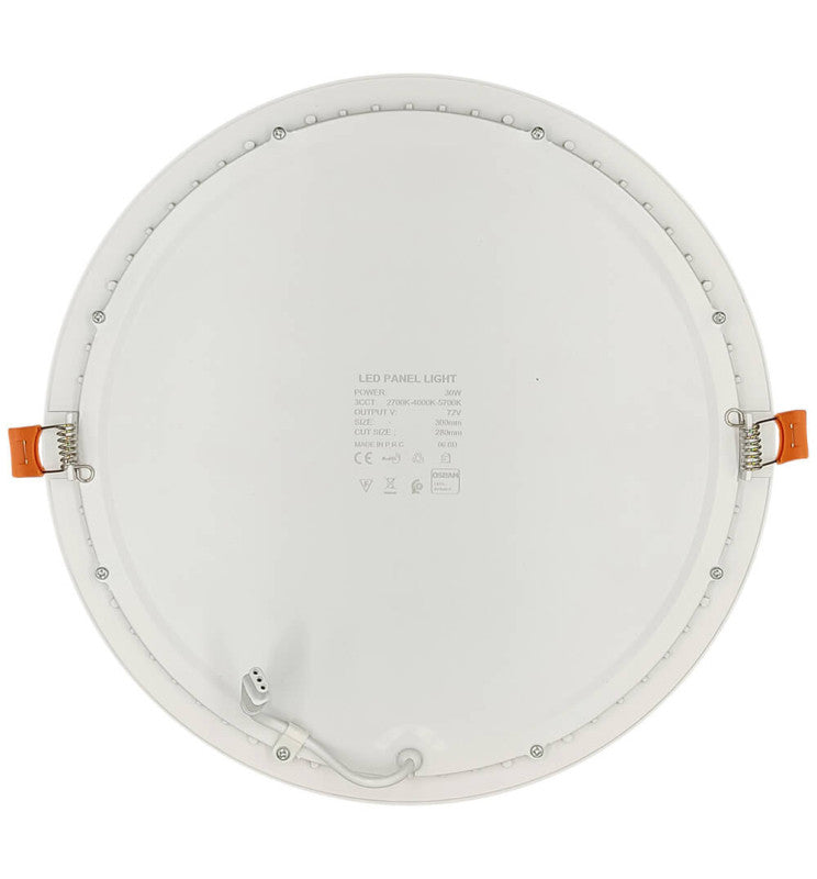 30W Slim Round LED Downlight OSRAM Chip 3 CCT Cut-out 280mm - Ceiling Light Fixtures - Panels