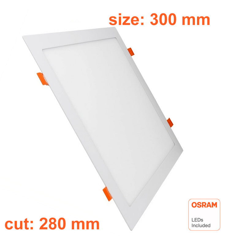 30W Slim Square LED Downlight with OSRAM Chip 3 CCT - Ceiling Light Fixtures - Panels