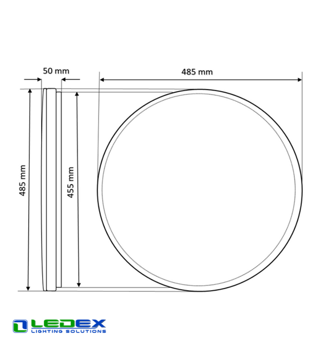 32W ALEX round LED Light with Moonlight effect 4000K - LED ceiling lighting - Ledex Lighting UK