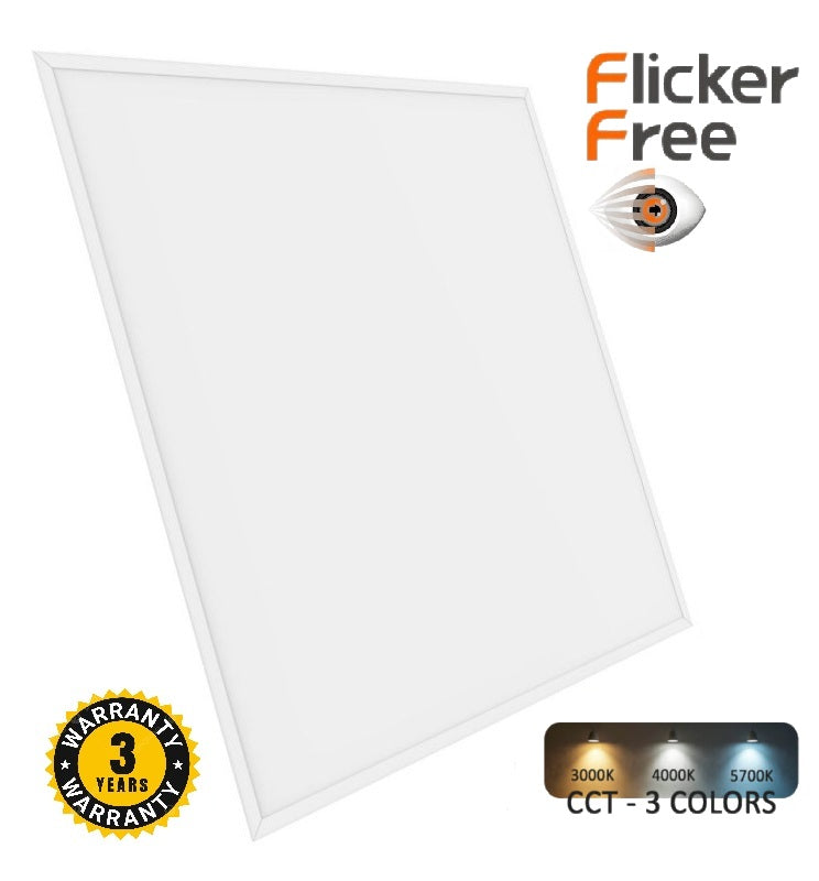 36W ARCTIC GLOW ECO LED Panel 60x60cm 3 CCT 6 Pack - Ceiling Light Fixtures - Panels