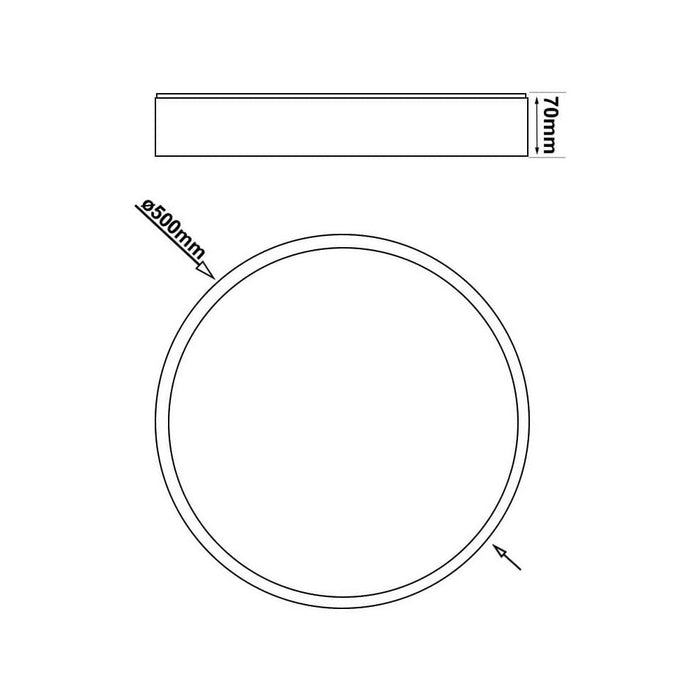 36W ESPOO Dimmable LED Ceiling Light with selectable CCT - LED ceiling lighting - Ledex Lighting UK